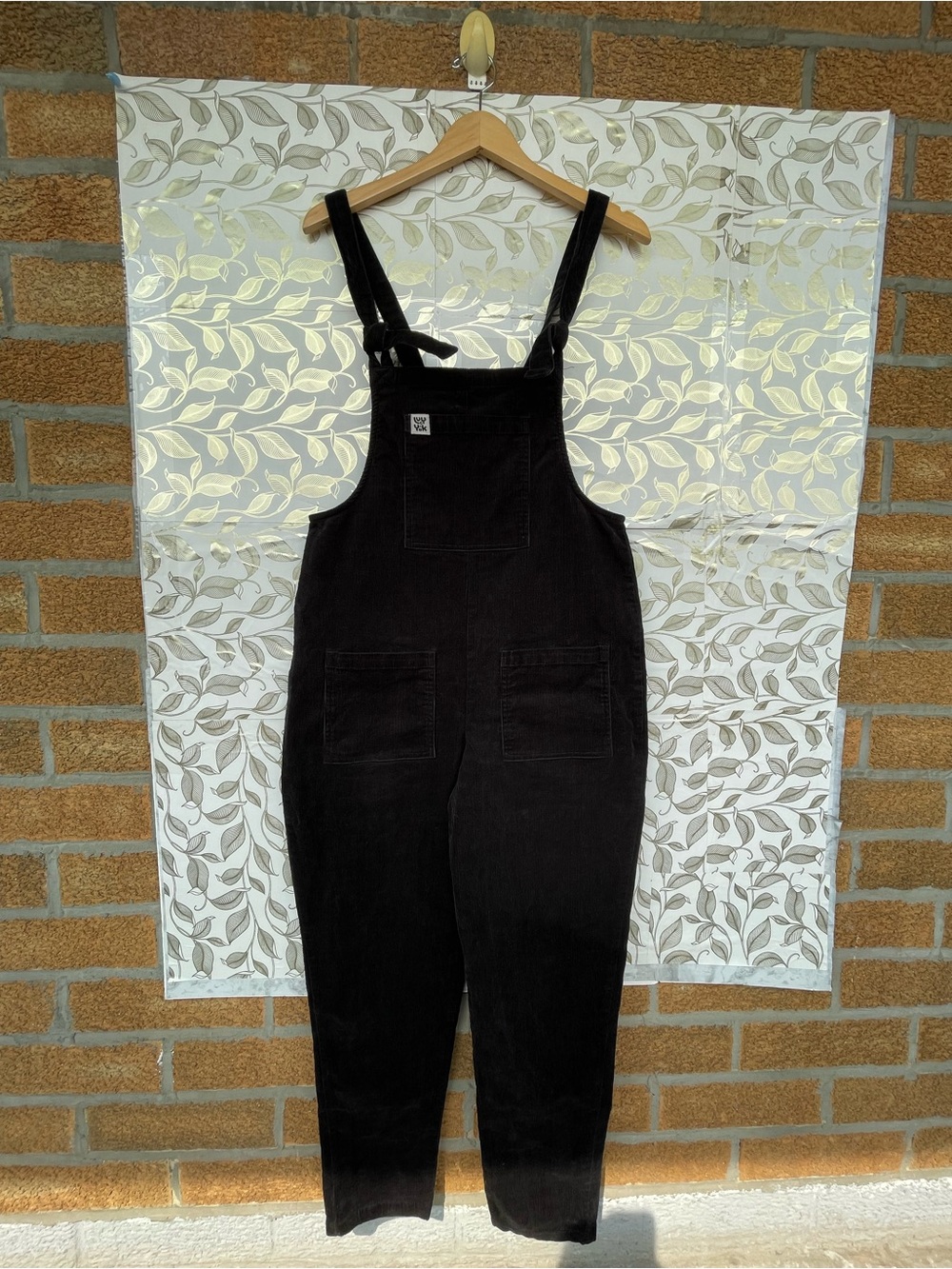 Lucy & Yak Black Organic Cord Dungarees US 6 UK 10 Whimsigoth Overalls